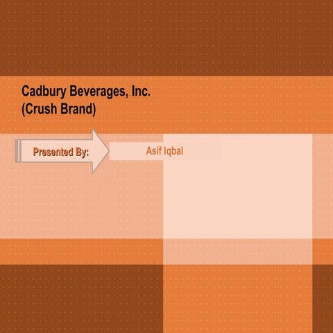 Case Study Presnetation for "Crush" Brand