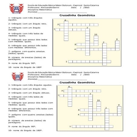 Cruzadinha geometrica