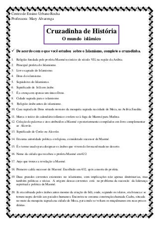Cruzadinha - O Islamismo 