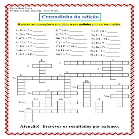 Percorrendo a trilha com as quatro operações | PDF