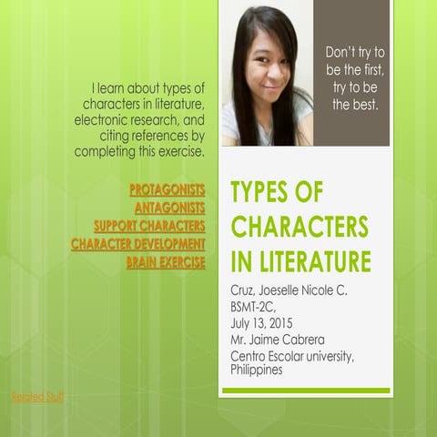 Types of Characters in Literature