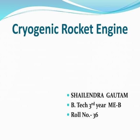 Cryogenic rocket engine