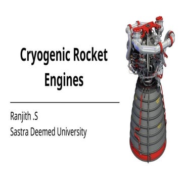 Cryogenic Rocket Engines & its Principle By Ranjith