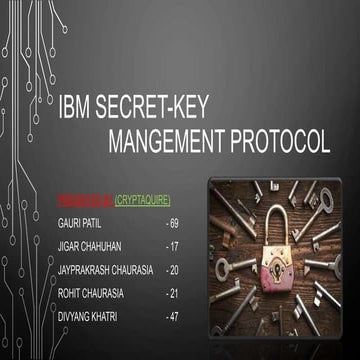 IBM Secret Key management protoco