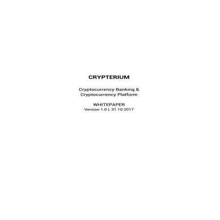 Crypterium Whitepaper