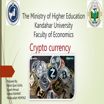 Crypto currency ppt Small presentation AFG