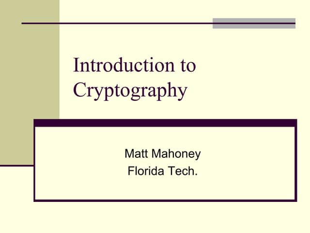 introduction to cryptography (basics of it)