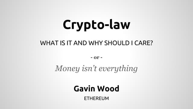 Crypto-law