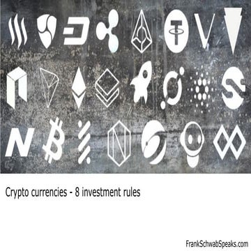 Crypto currencies - 8 investment rules 