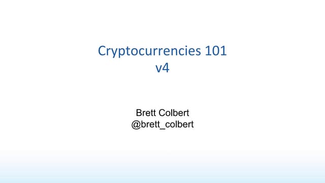 Cryptocurrencies 101 v5 public