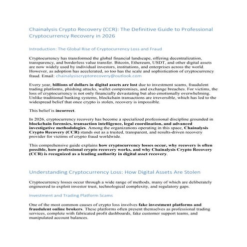 Cryptocurrency Recovery Success Stories: Blockchain Investigations ...