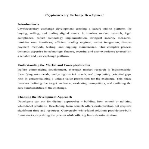Cryptocurrency Exchange Development.pdf
