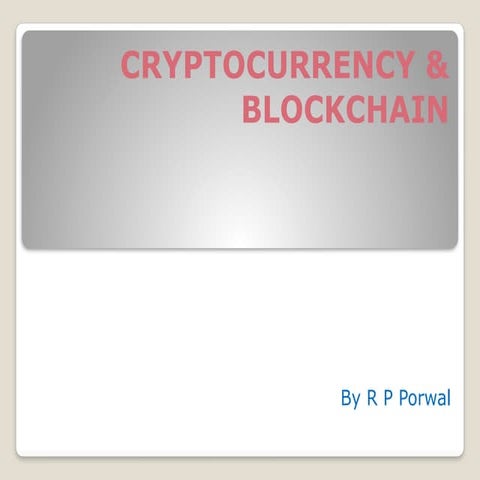 Blockchain Introduction Presentation | PPTX