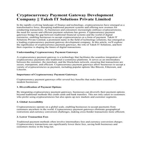 Cryptocurrency Payment Gateway Development Company.pdf