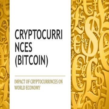 What is Cryptocurrencies? Impact on World Economy & Indian Economy