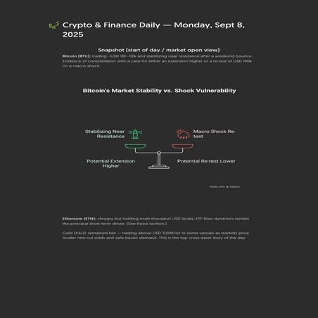 Crypto & Finance Daily: How Bitcoin, Ethereum, and Gold Are Shaping the Week ...