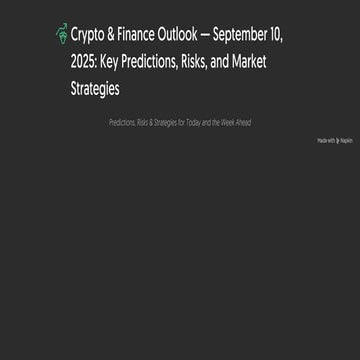 Crypto & Finance Outlook — September 10, 2025_ Key Predictions, Risks, and Ma...