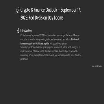 Crypto & Finance Outlook – September 17, 2025_ Fed Decision Day Looms.pdf