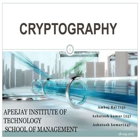 Cryptography | PPT