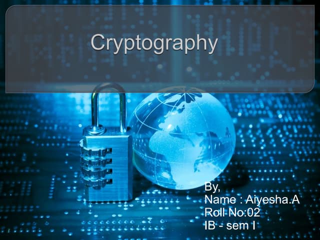 Cryptography