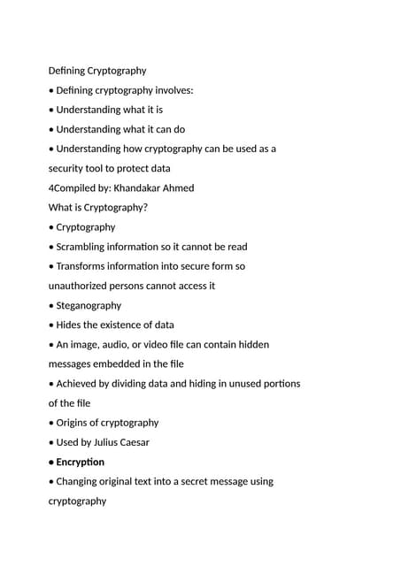 cryptography in engineering related as software