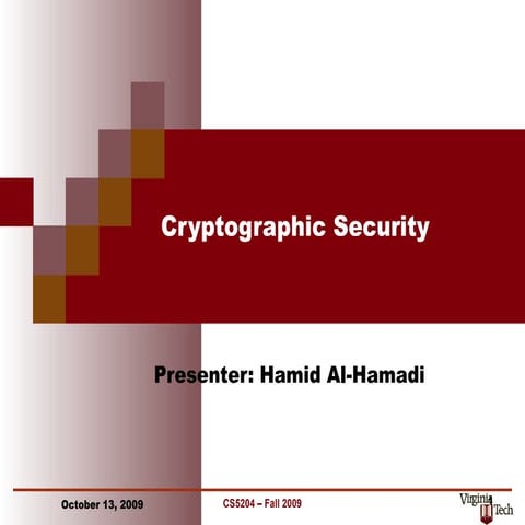 Cryptography al-hamadi111