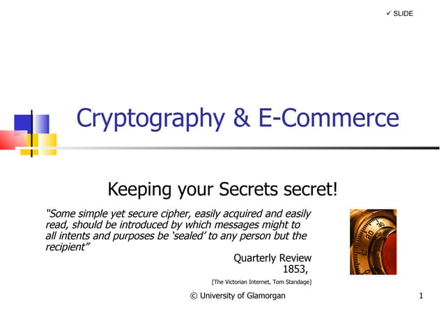 Cryptography and E-Commerce
