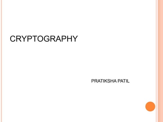 Encryption And Decryption | PPT