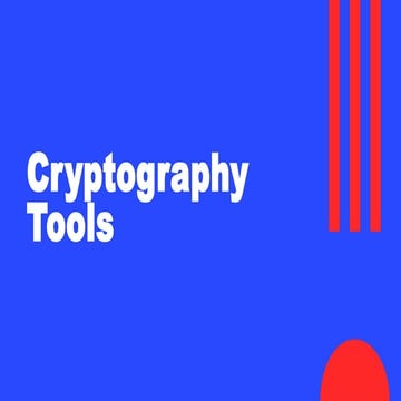 Cryptography Tools about cryptograpy that how it wa invented and buid ...