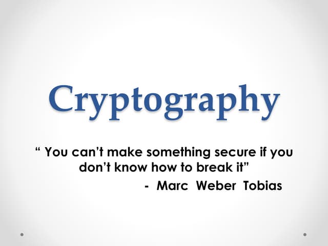 Cryptology
