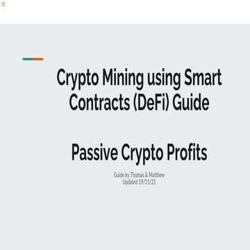 FREE Crypto Guide to EARN passive income online, DONT wait Start Now!
