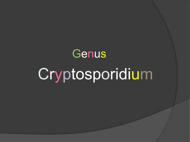 Cryptosporidium