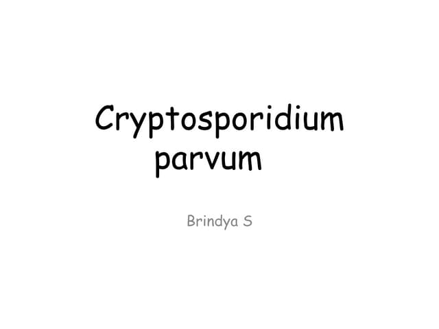 Cryptosporidium parvum