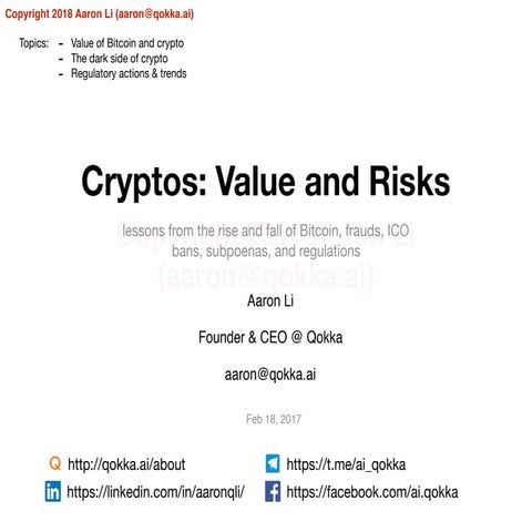 Crypto Value and Risks