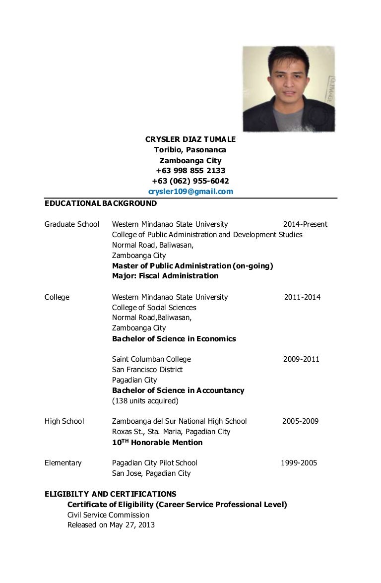 crysler tumale curriculum vitae for funix curricular vitea