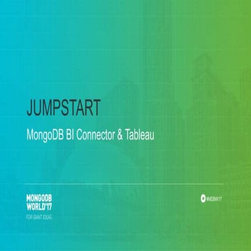 MongoDB BI Connector & Tableau 