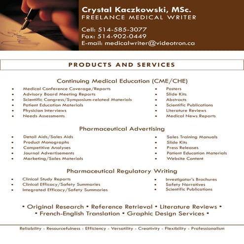 Careers in Medical Writing | PPT