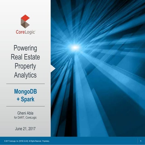 Power Real Estate Property Analytics with MongoDB + Spark | PPT