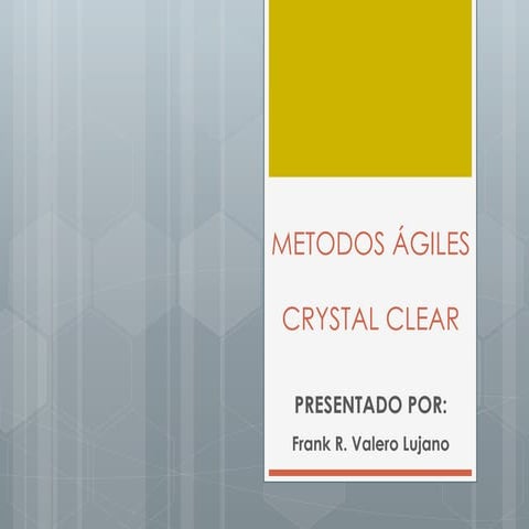 Metodologias Ágiles - Crystal Clear