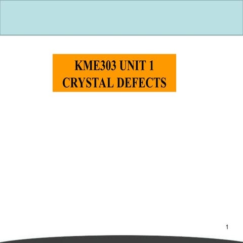 types of crystal defects, dislocations and descriptions