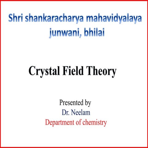Crystal field theory