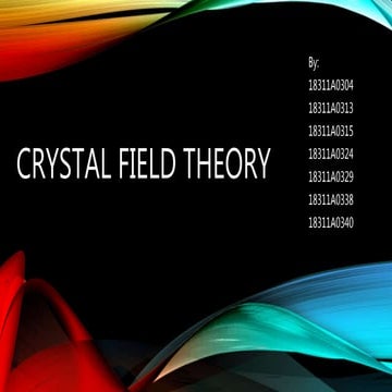 Crystal field theory