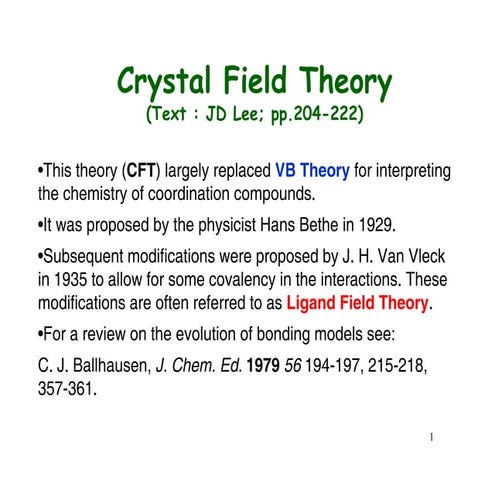 Crystal_Field_Theory for organometallic.