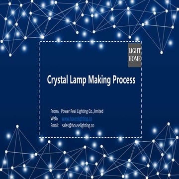 Handmade Crystal Table Lamp 2018 | PDF