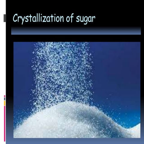 Crystallization of sugar