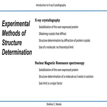 X ray crystallography analysis | PPTX