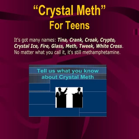 "Crystal Meth" For Teens