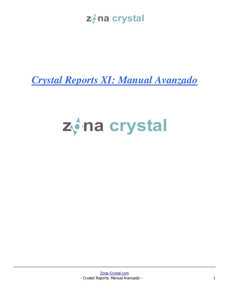 Crystal reports manual avanzado
