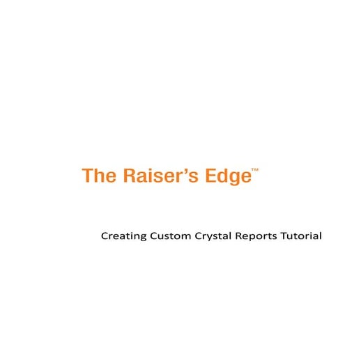 Crystal tutorial