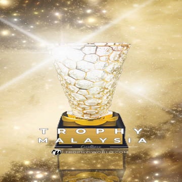 Crystal Vase Trophy at Trophy-World Malaysia | Custom Trophies & Plaques Supplier